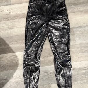 SPANX Black Faux Leather Leggings